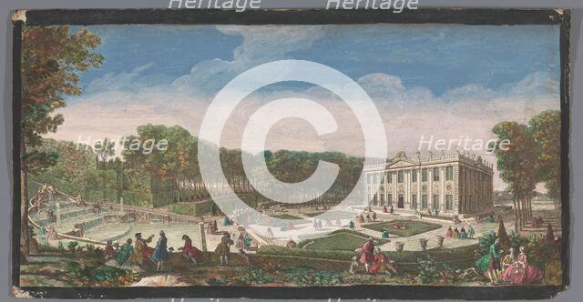 View of the small ground floor of the garden of the Château de Marly, 1700-1799. Creators: Anon, Jacques Rigaud.