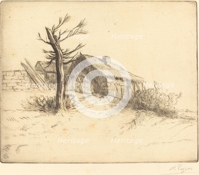 Thatched Cottage (Chaumiere). Creator: Alphonse Legros.