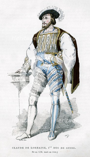 Claude de Lorraine, 1st Duke of Guise, 16th century (1882-1884). Artist: Petit