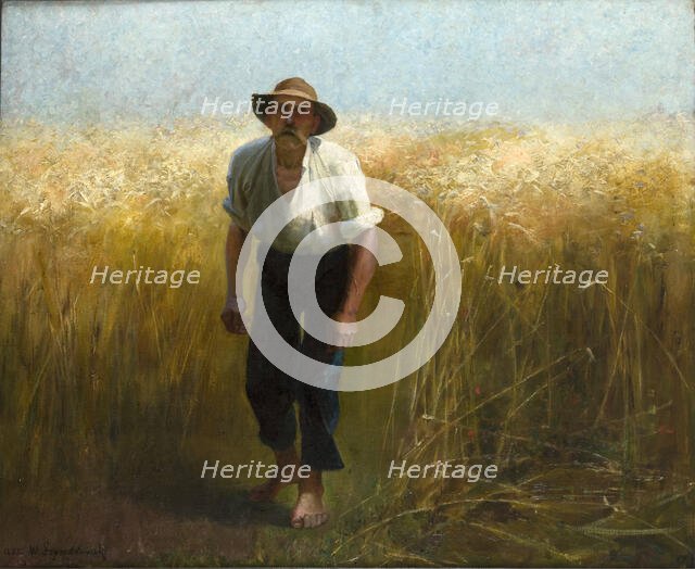 Harvester, 1895. Creator: Waclaw Szymanowski.