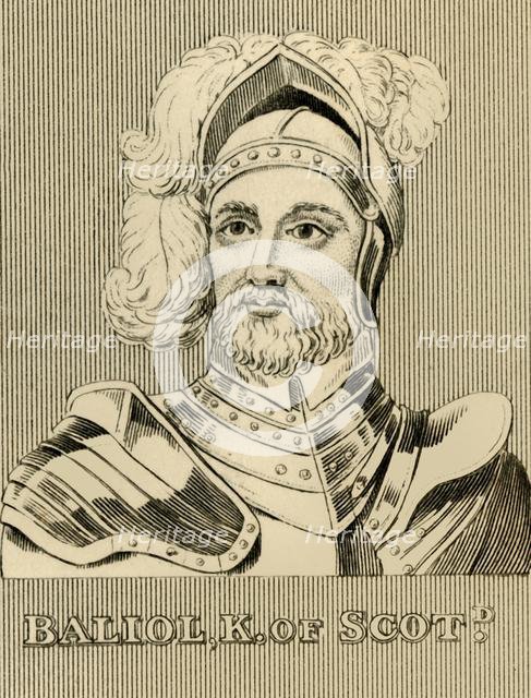 'Baliol, K. of Scotland', (c1249-1314), 1830. Creator: Unknown.