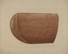 Shaker Wooden Bonnet Mold, 1935/1942. Creator: Charles Goodwin.