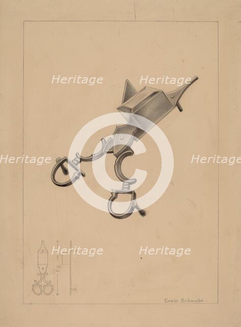 Candle Snuffer, c. 1937. Creator: Erwin Schwabe.