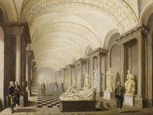 The Gallery of the Muses, in the Royal Museum at the Royal Palace, Stockholm, 1796. Creator: Per Hillestrom.