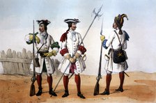 Spanish Corps, Reign of Phillip III, Infantry, 1707. Provincial Corps: Rifleman, Grenadier and Se…