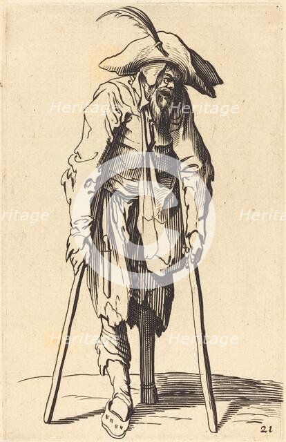 Beggar with Wooden Leg. Creator: Unknown.