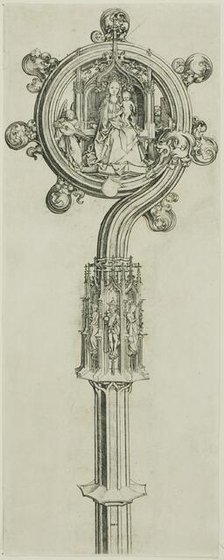 Bishop's Crosier, 1475/80. Creator: Martin Schongauer.