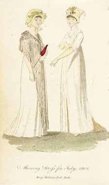 Fashion Plate (Morning Dress for July, 1801), 1801. Creator: Unknown.