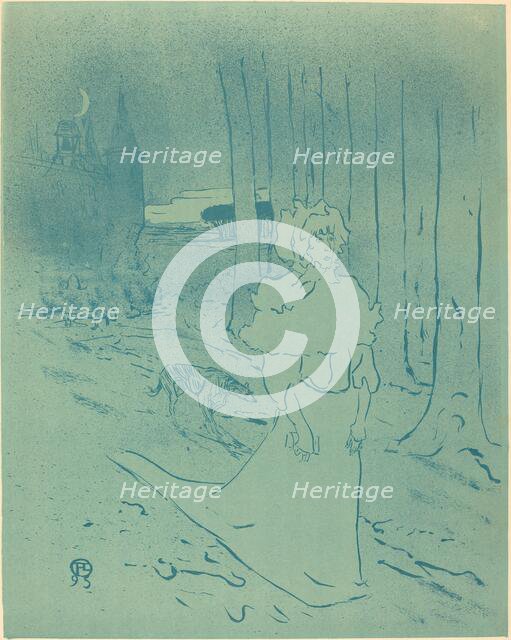 The Manor Lady or the Omen (La chatelaine ou le tocsin), 1895. Creator: Henri de Toulouse-Lautrec.