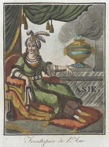 Costumes de Différents Pays, 'Frontispice de l'Asie', c1797. Creators: Jacques Grasset de Saint-Sauveur, LF Labrousse.