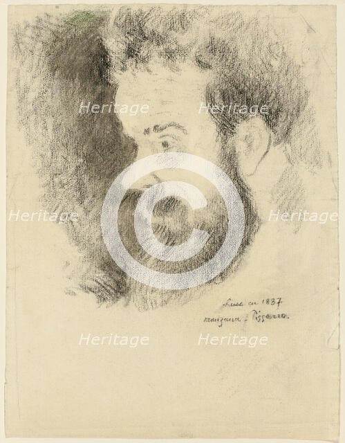 Portrait of Maximillian Luce in 1887. Creator: George Manzana-Pissarro.