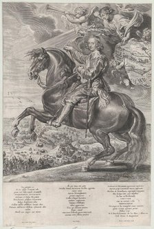 Portrait of Cardinal-Infante Ferdinand of Austria, on horseback, ca. 1630-54. Creator: Anton van der Does.
