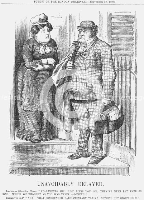 'Unavoidably Delayed', 1880. Artist: Joseph Swain