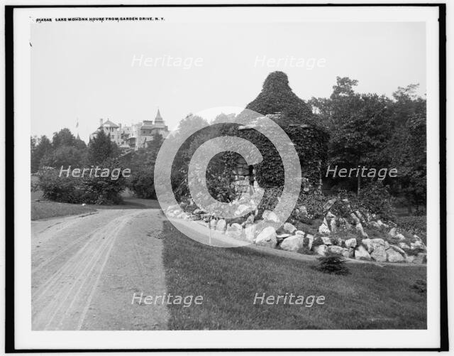 Lake Mohonk House from Garden Drive, N.Y., (1902?). Creator: Unknown.
