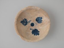 Imported Cobalt-on-White Bowl, Iraq or western Iran, 9th-10th century. Creator: Unknown.
