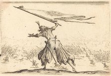 Standard Bearer, c. 1617. Creator: Jacques Callot.