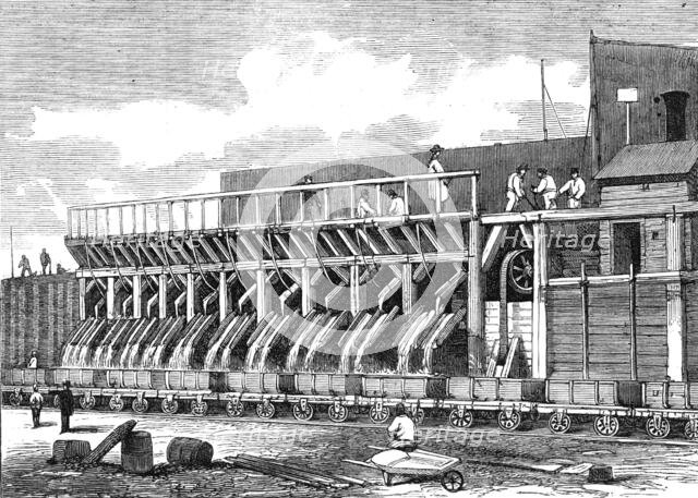 London Main Drainage: the Concrete Mills at Plaistow, 1861. Creator: Unknown.