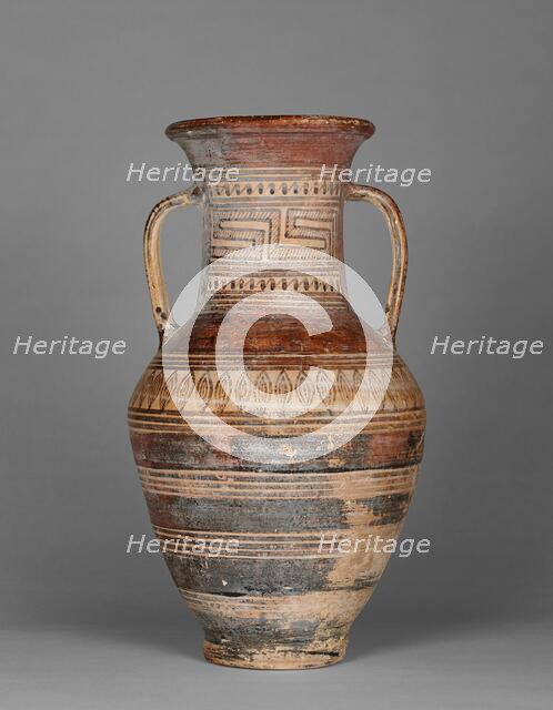 Geometric amphora, 775-750 BC. Creator: Unknown.