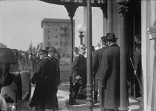 British Commission To U.S.  - Arrival At Long Residence, 1917. Creator: Harris & Ewing.