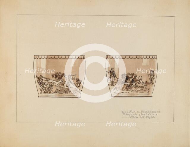 Pitcher, c. 1938. Creator: John Fisk.