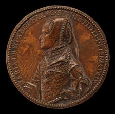 Mary Tudor, 1516-1558, Queen of England 1552 [obverse], 1555. Creator: Jacopo da Trezzo.
