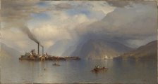 Storm King on the Hudson, 1866. Creator: Samuel Colman.