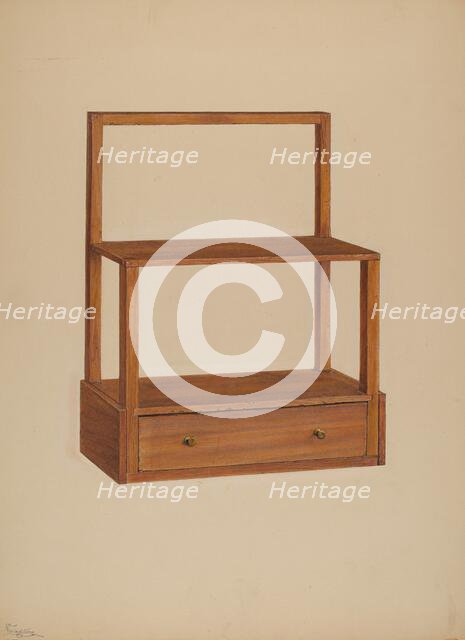 Hanging Shelf, 1940. Creator: Rolland Livingstone.