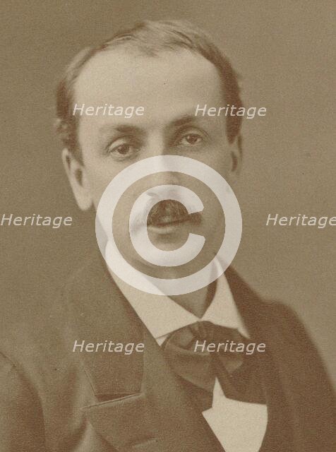 Portrait of the composer Edmond Audran (1842-1901), c. 1870. Creator: Photo studio Nadar.