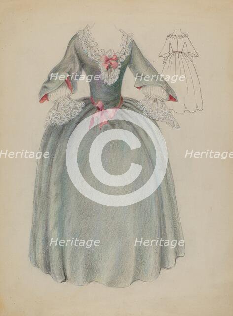 Dress, c. 1936. Creator: Jessie M. Benge.