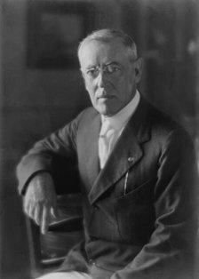 Wilson, Woodrow, President, portrait photograph, 1916. Creator: Arnold Genthe.