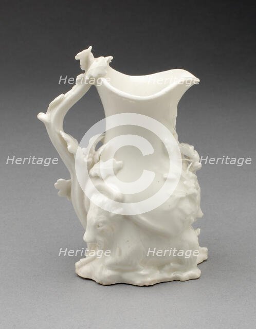Goat and Bee Cream Jug, Chelsea, c. 1745. Creator: Chelsea Porcelain Manufactory.