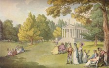 'The Gardens at Stowe House, Bucks', c1785. Artist: Thomas Rowlandson.