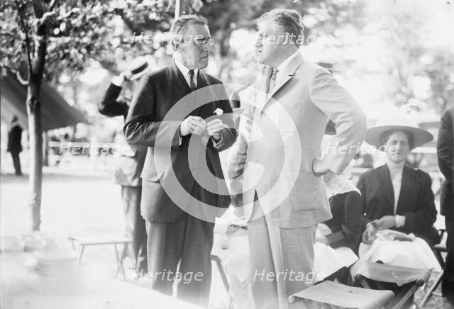 A. Mitchell Palmer and Gov. Woodrow Wilson, between c1910 and c1915. Creators: Bain News Service, George Graham Bain.