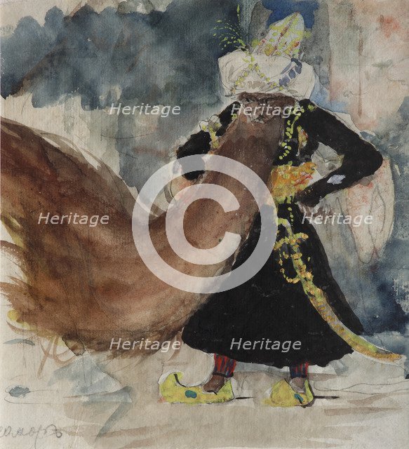 Chernomor. Costume design for the opera Ruslan and Lyudmila by M. Glinka. Artist: Serov, Valentin Alexandrovich (1865-1911)