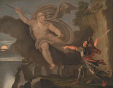 Fingal's Battle with the Spirit of Loda, 1797. Creator: Carstens, Asmus Jacob (1754-1798).