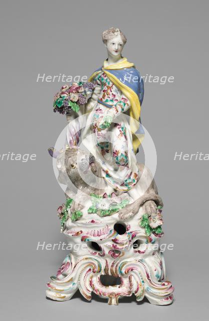 Figure of Earth, c. 1755. Creator: Bow Porcelain Factory (British).