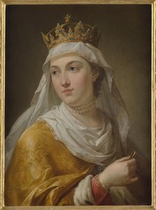 Portrait of Jadwiga of Poland (1373-1399), 1768-1771. Creator: Bacciarelli, Marcello (1731-1818).