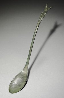 Spoon with Fish-Tail Design, 1200s. Creator: Unknown.