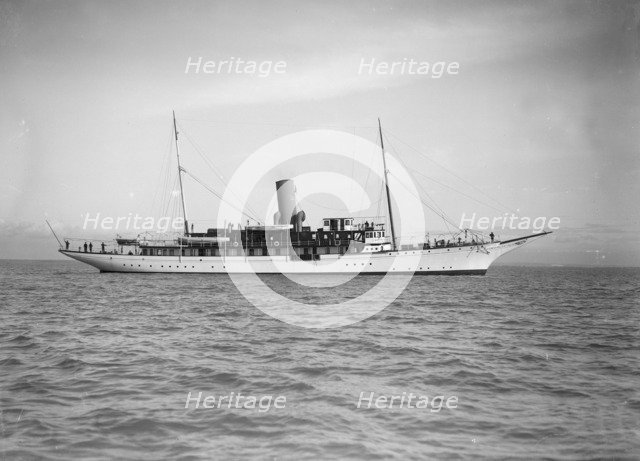 The steam yacht 'Marynthea', 1911. Creator: Kirk & Sons of Cowes.