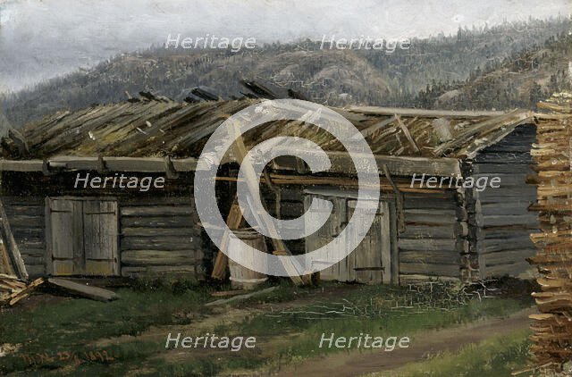 Boathouse, 1892. Creator: Thorsten Waenerberg.