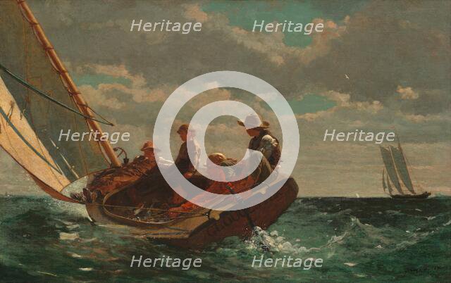 Breezing Up (A Fair Wind), 1873-1876. Creator: Winslow Homer.