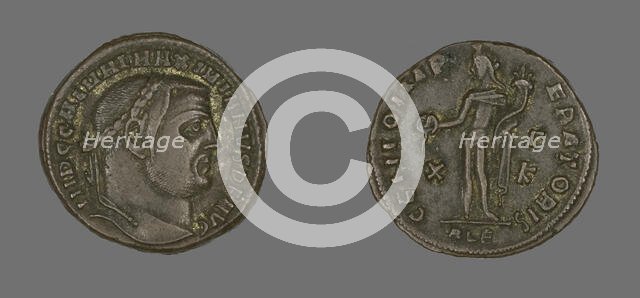 As (Coin) Portraying Emperor Galerius, 308-310. Creator: Unknown.