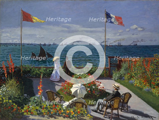 Terrasse à Sainte-Adresse, 1866-1867. Artist: Monet, Claude (1840-1926)