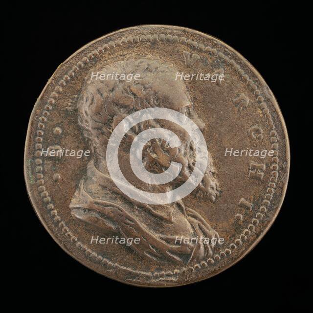 Benedetto Varchi, 1502-1565, Florentine Historian and Man of Letters [obverse], c. 1561. Creator: Domenico Poggini.