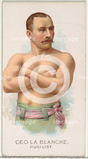 George La Blanche, Pugilist, from World's Champions, Series 2 (N29) for Allen & Ginter Cig..., 1888. Creator: Allen & Ginter.