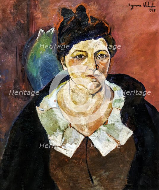 Portrait of Lucie Valore (1878-1965), wife of the painter Maurice Utrillo, 1937. Creator: Valadon, Suzanne (1865-1938).
