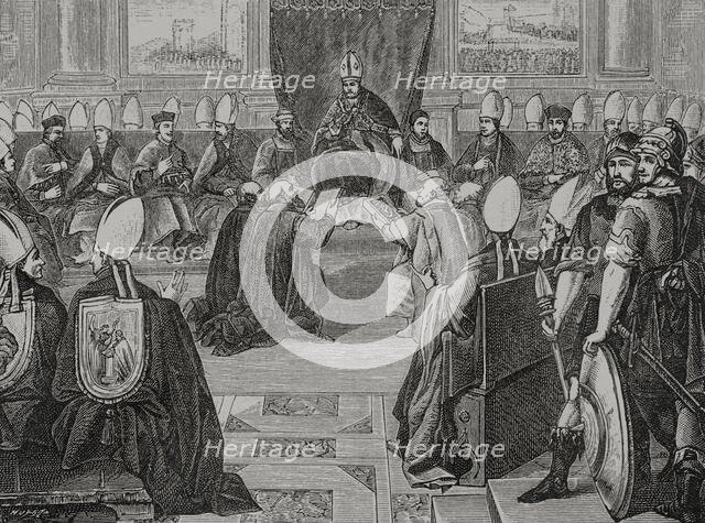 Council of Vienne, 1877.  Creator: Jules Jean Marie Joseph Huyot.