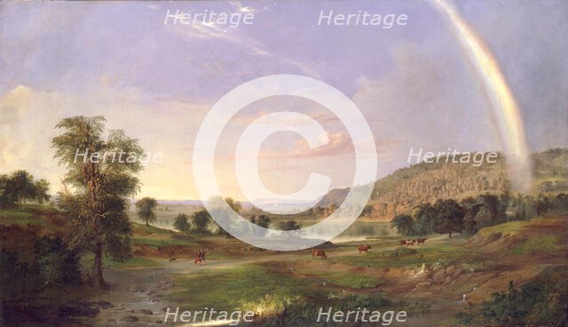 Landscape with Rainbow, 1859. Creator: Robert Seldon Duncanson.