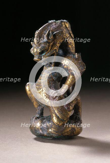 Fitting (Shi) in the Form of a Chimera (Bixie), between 317 and 581. Creator: Unknown.