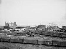 Anchor Line docks and Penna. R.R. [Pennsylvania Railroad] coal & ore docks, Erie, Pa., ca 1900. Creator: Unknown.